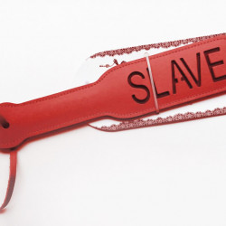 Красная шлёпалка Slave - 31,5 см.